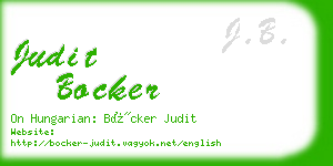 judit bocker business card